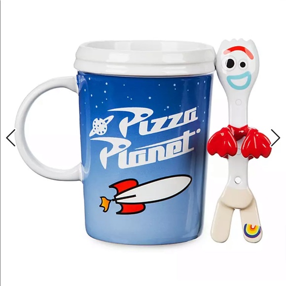 Disney Pizza Planet Mug and Forky Spoon Set - Picture 2 of 8